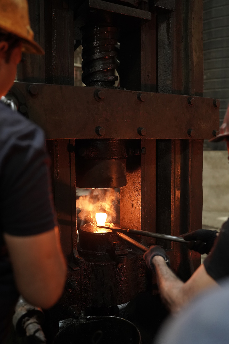 Hot forging process at NIKE Energy