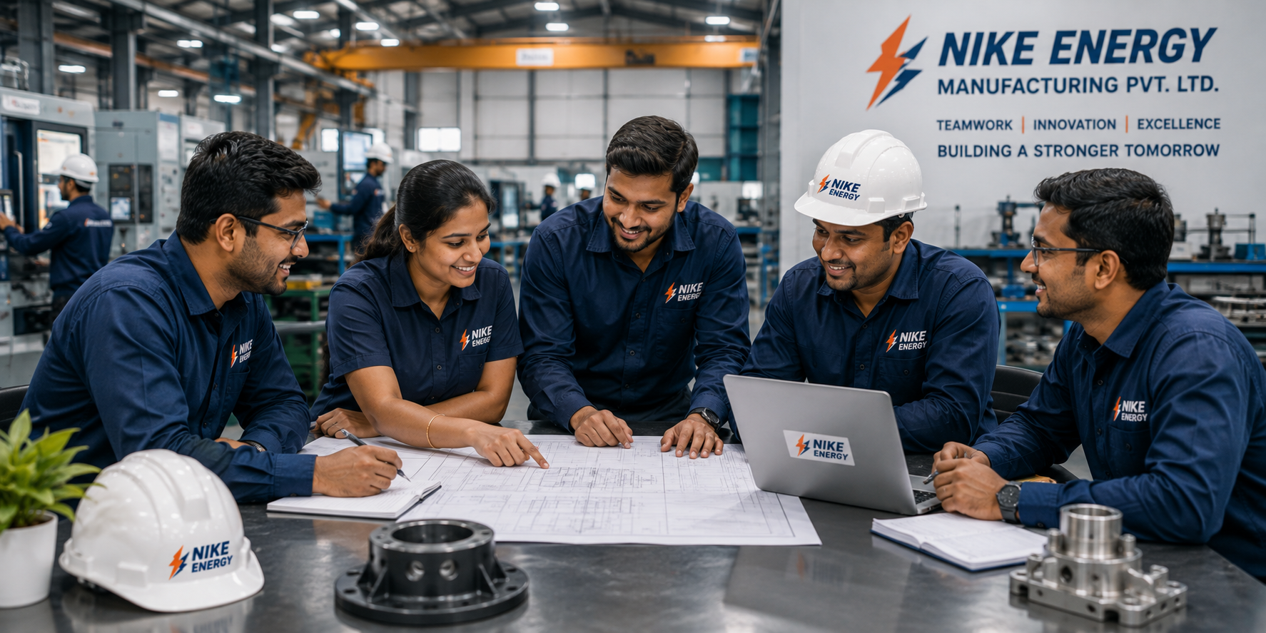 Engineering and manufacturing team at Nike Energy
