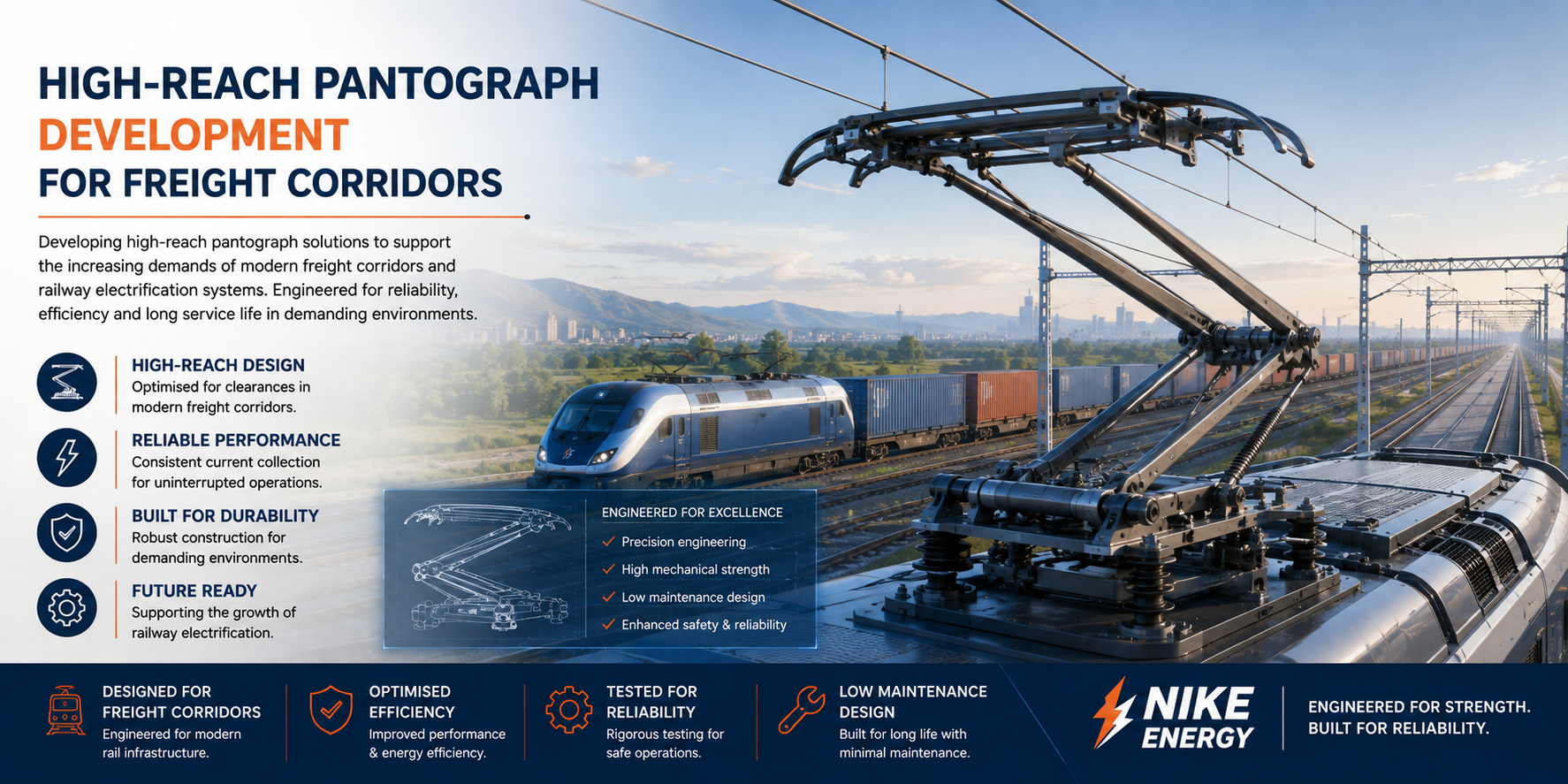 High-Reach Pantograph Development