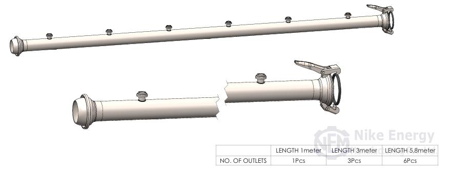 ITALIAN TYPE HEADER PIPE ASSEMLLY WITH 2