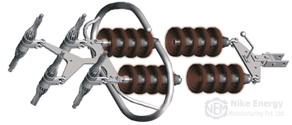 400KV DOUBLE SUSPENSION QUAD MOOSE CONDUCTOR