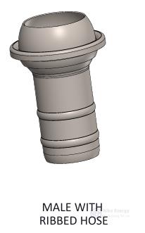 ITALIAN TYPE COUPLING WITH HOSE ( GALVANIZED )