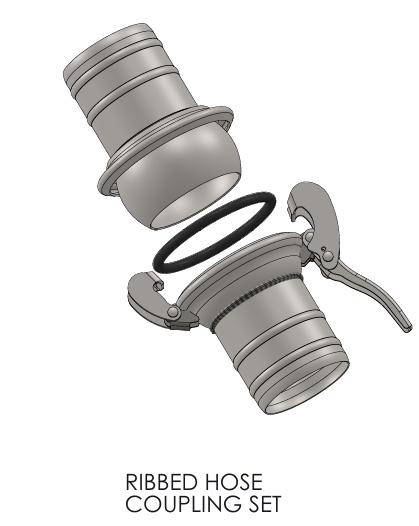 MILLER TYPE COUPLING COMPLETE SET ( GALVANIZED )