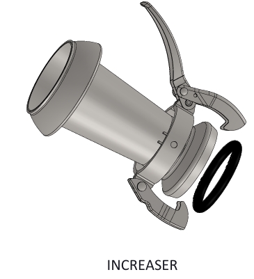 PERROT TYPE INCREASER & DECREASER ( GALVANIZED )