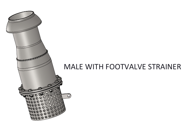 PERROT TYPE FOOTVALVE STRAINER ( GALVANIZED )