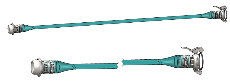 MILLER TYPE FOLDABLE PVC JETTING PIPE ASSEMLLY
