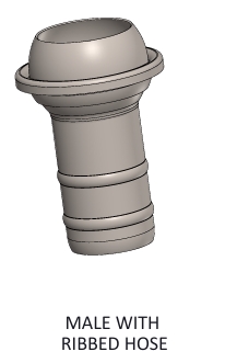 ITALIAN TYPE COUPLING WITH HOSE ( GALVANIZED )